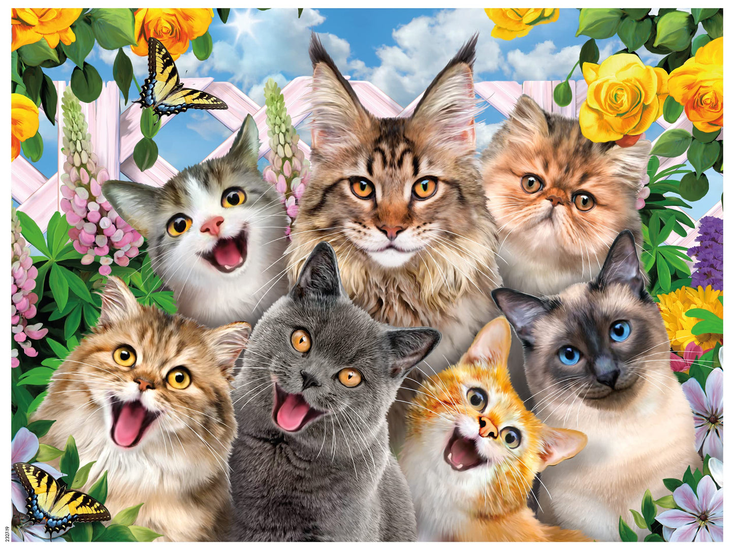 Ceaco - Selfies - Feline Friends - 550 Piece Jigsaw Puzzle