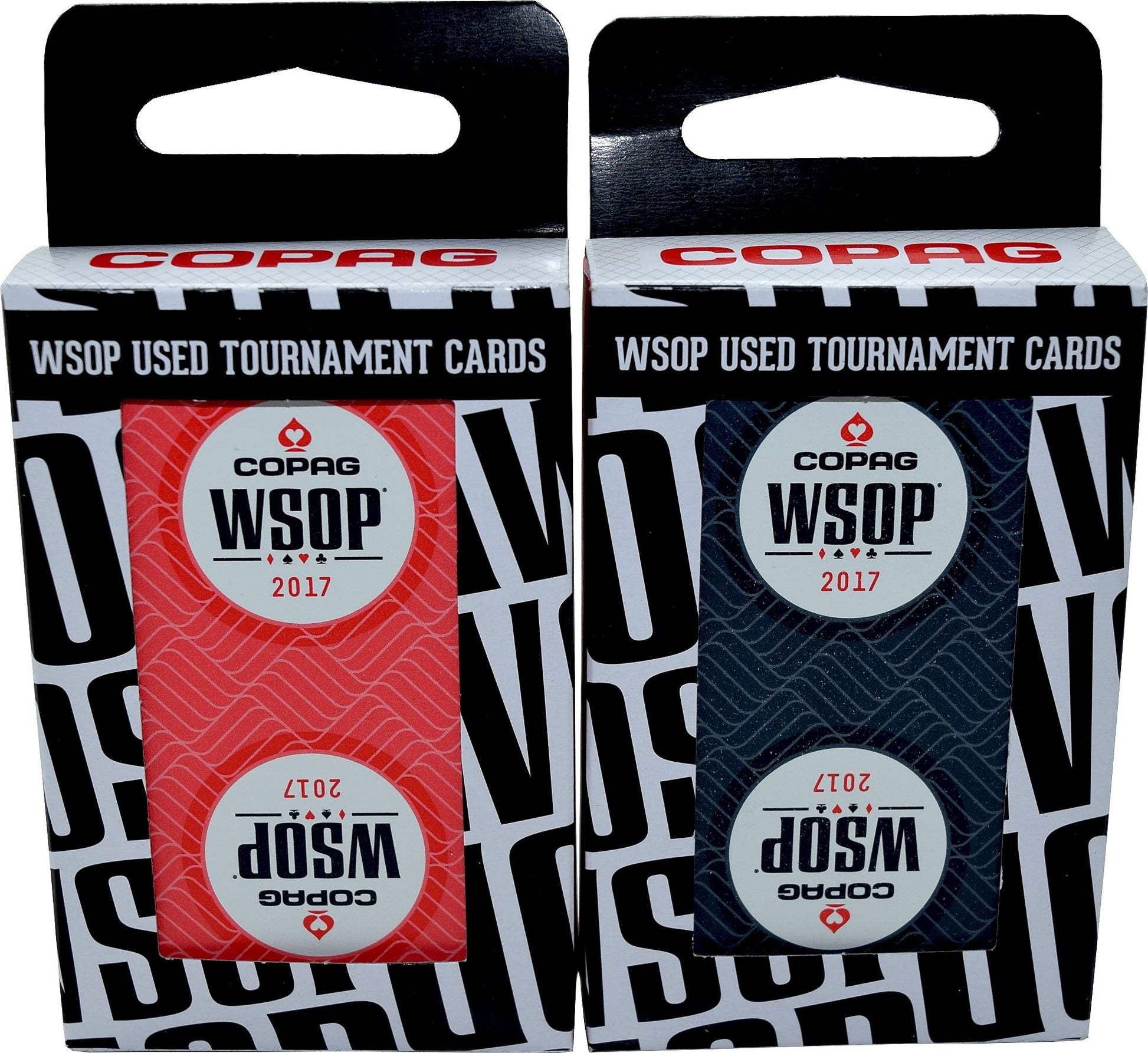 WSOP Set of 2 Authentic Decks Dealt at 2017 Used Copag Plastic Playing Cards Bridge Standard Index