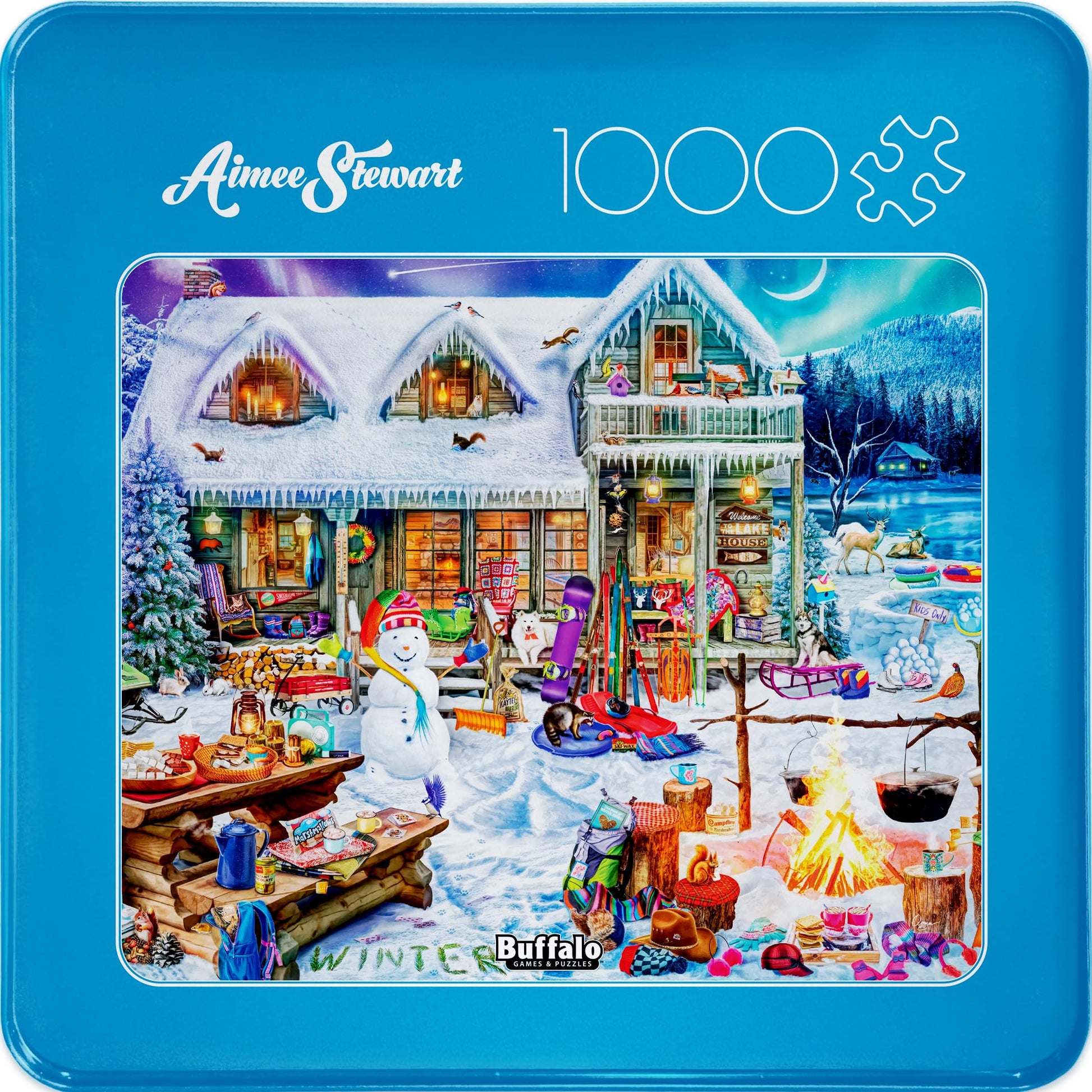 Buffalo Games - Aimee Stewart Winterland Fun - 1000 Piece Puzzle for Adults