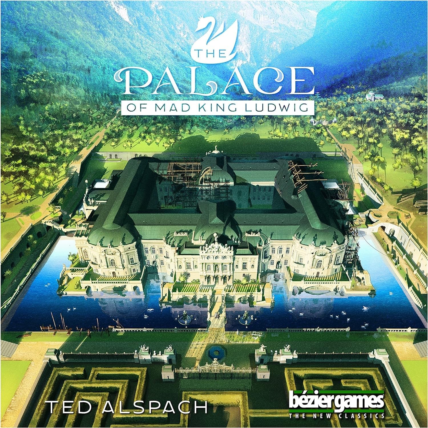 Palace of Mad King Ludwig by Bezier Games | for 2 to 4 Players | Ages 13 & Up