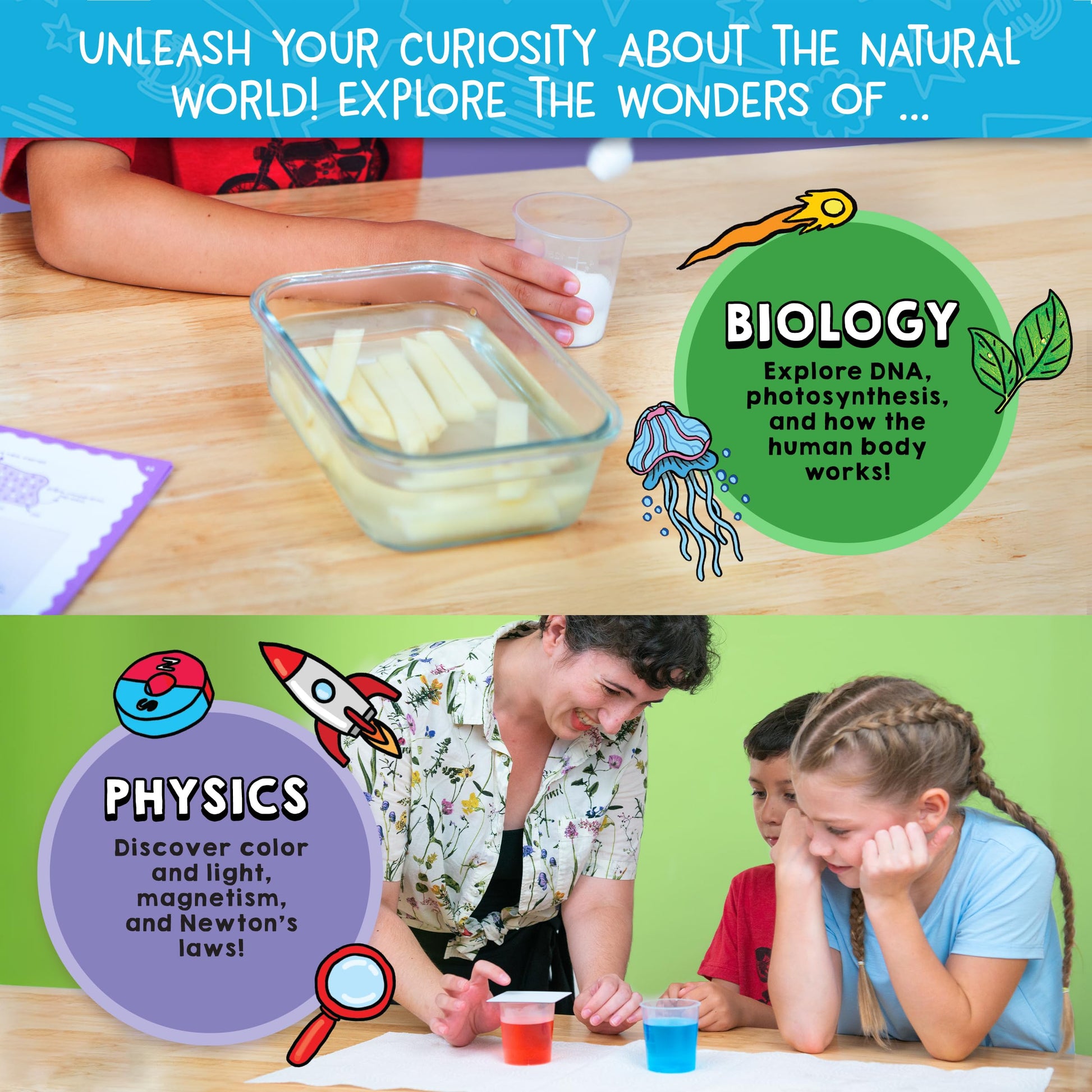 Wow in The World 100 Experiments That Wow Science Kit by Thames & Kosmos, Over 60 Tools & Materials, Unique Chemistry, Physics, Biology & Earth