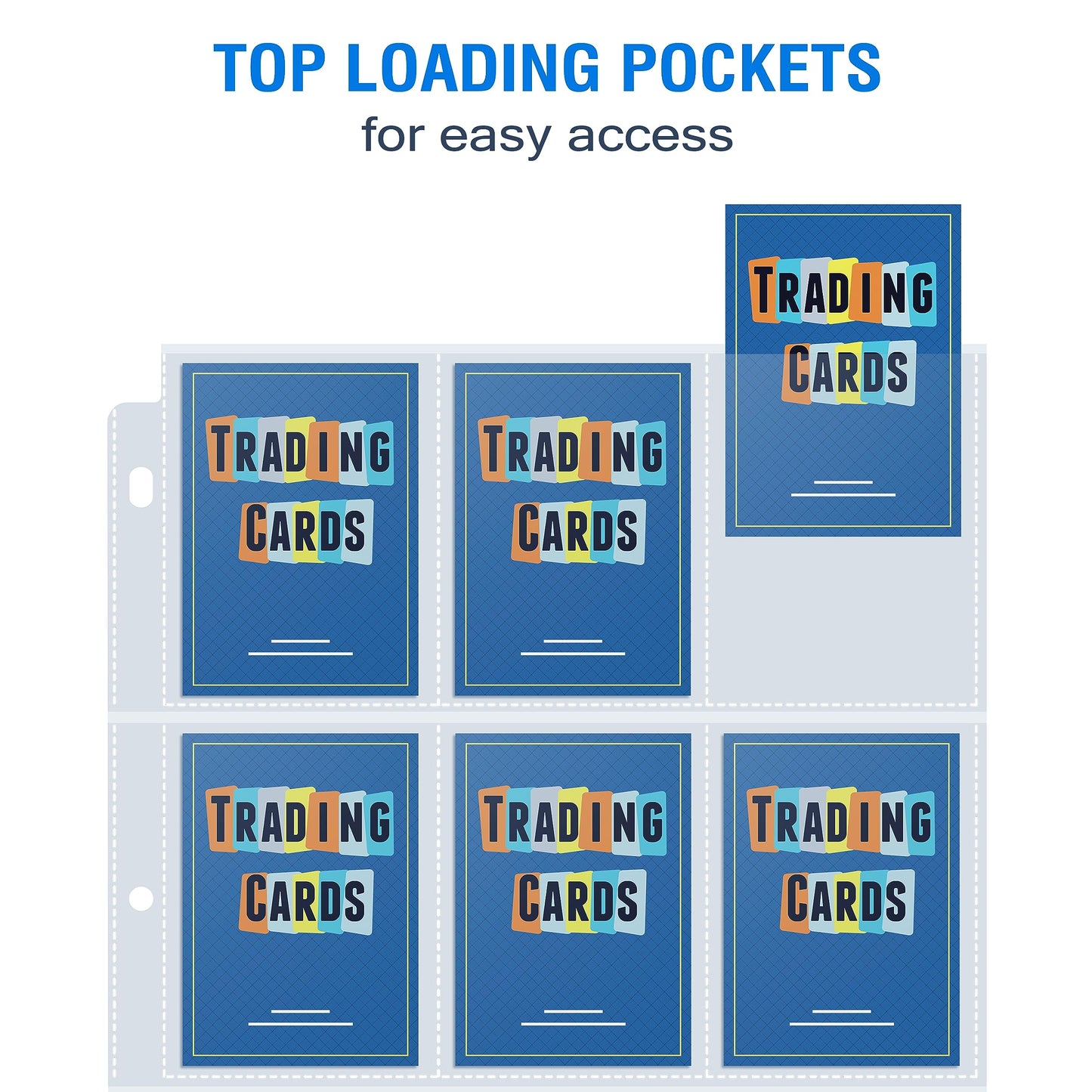 Sooez 9 Pocket Page Protectors, Trading Card Sleeves for Binder, 36 Pack