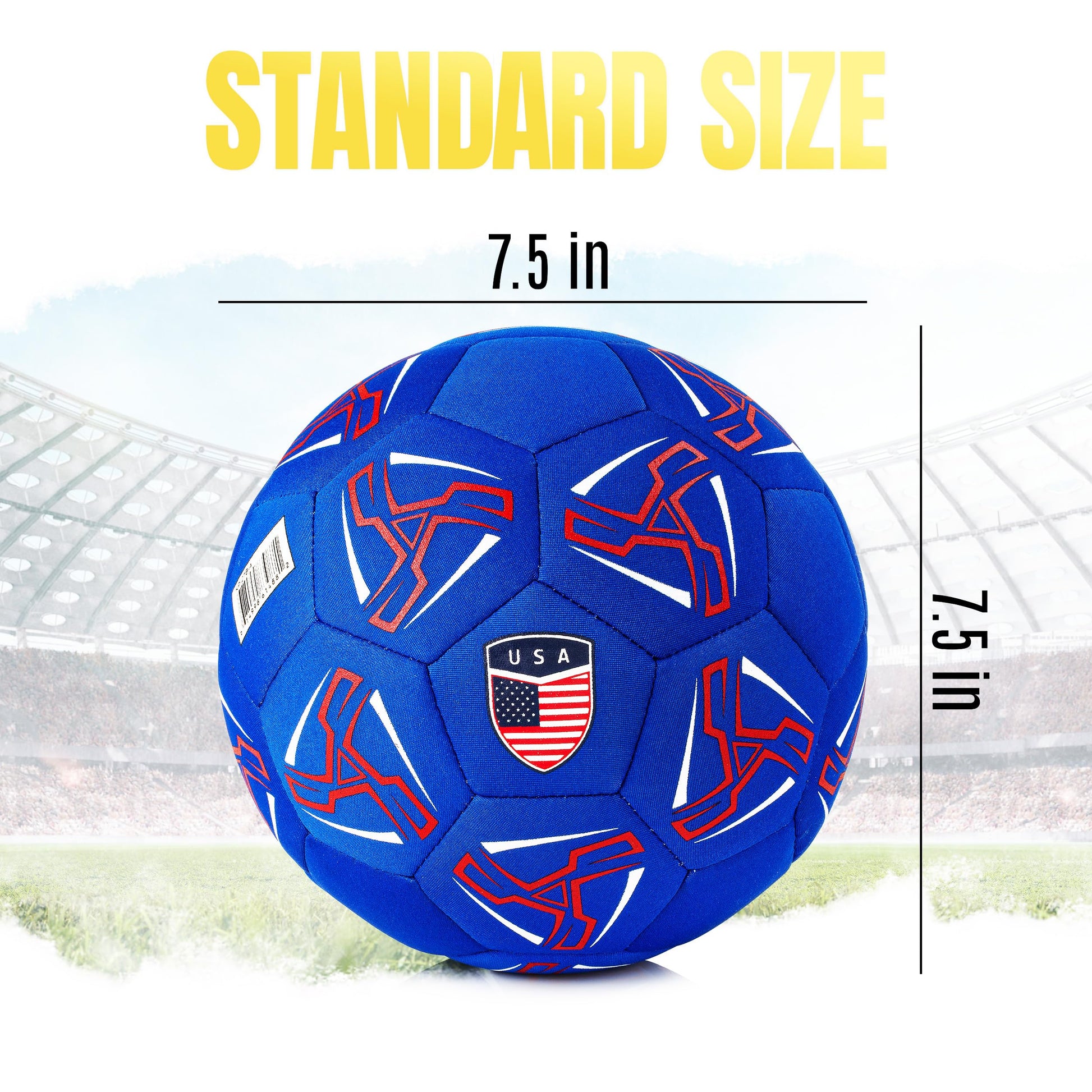 Western Star House Soccer Ball - Soft Indoor Size 4 - Soccer Ball for Girls (Ages 3+), Boys (Ages 3+) & Adults - Bring Soccer Practice Home - Gifts