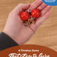 WE Games Metal Jacks Set - Classic Jacks Game with 2 Red Balls in Walnut Stain Keepsake Wooden Box - Nostalgic Floor Game