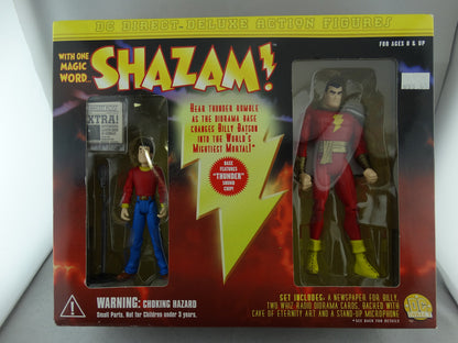 Shazam! (Captain Marvel) & Billy Batson Deluxe Action Figures Set of 2