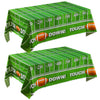 JOYIN 2 PCS Football Table Cover (54“*72") for Football Party Touchdown Tablecloth, Game Day Table Covers, Tailgate Table Cover Plastic Party Supplies