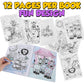 18Pcs Zoo Animal Coloring Books Bulk for Kids - 9"x11" Animal Party Favors with Jungle Safari Animals and Activity Sheets for Goodie Bags, Classrooms
