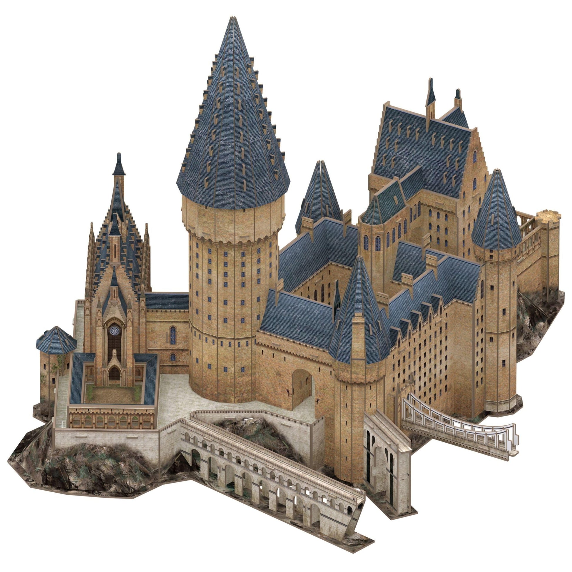 4D Cityscape Harry Potter Great Hall Paper 3D Puzzle Standard, Multicolored