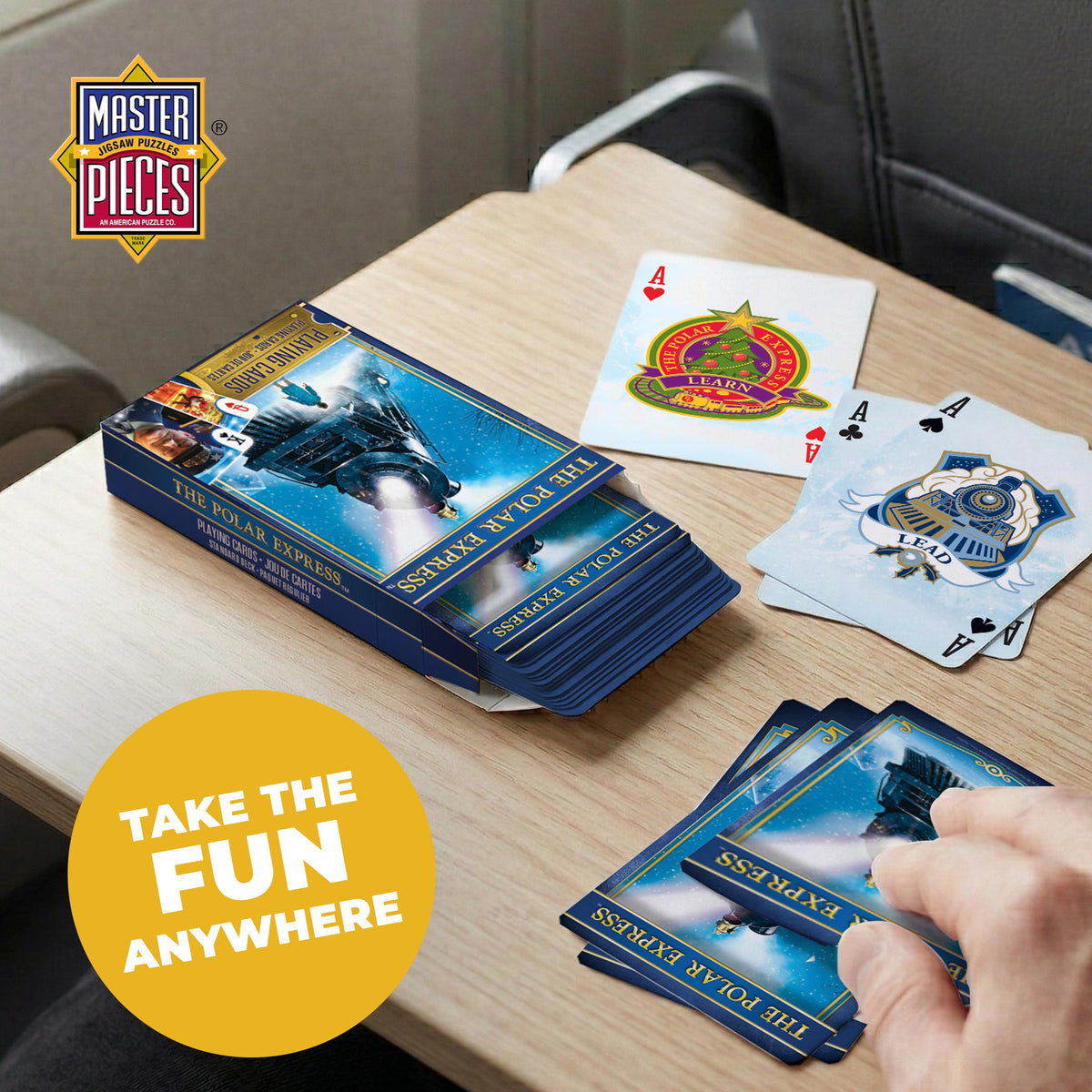 MasterPieces Officially Licensed Polar Express Playing Cards - 54 Card Deck for Adults