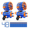 XSHOT Insanity Micro Blaster Dual Pack by ZURU with 48 Air Pocket Technology Foam Darts and Dart Storage, Outdoor Toy for Boys and Girls, Teens