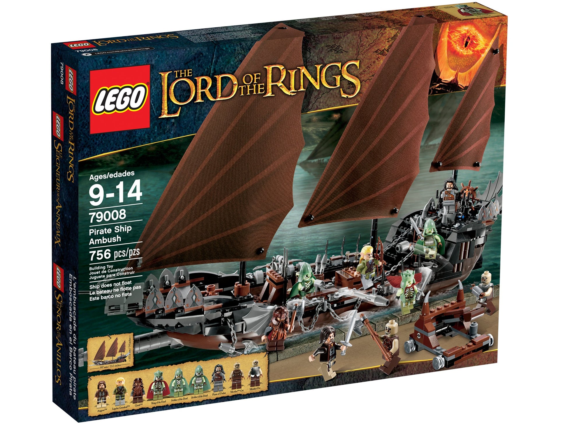 LEGO LOTR Pirate Ship Ambush 79008 Toy Interlocking Building Sets