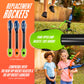 Franklin Sports Nerf Rip Rocket Replacement Foam Arrows + Rockets - 3 Pack
