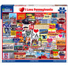 White Mountain 1000 Piece Jigsaw Puzzle Keystone State, I Love Pennsylvania
