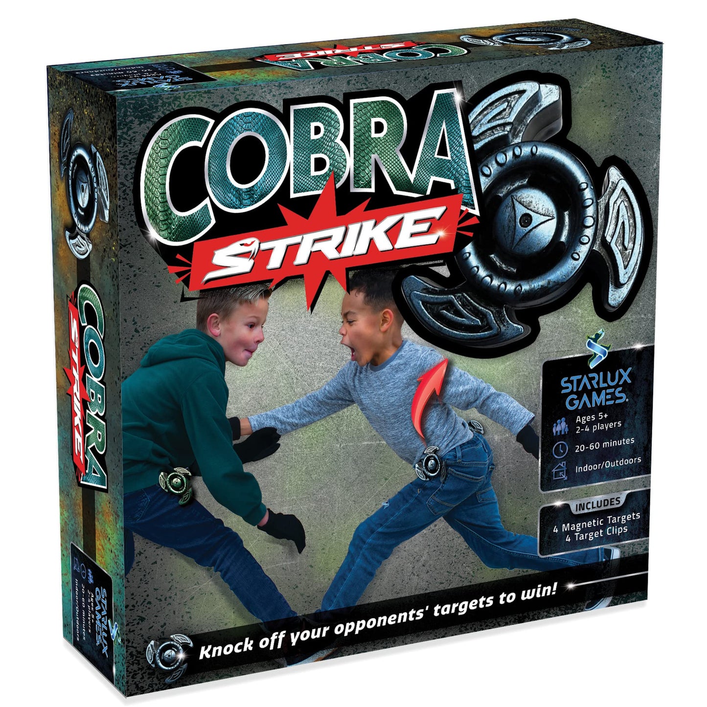 For Wrestling & Karate Fans: Cobra Strike - Aim for the Target, Defend Your Own | Ages 5+, 2-4 Players | Active, Outdoor Toys for Ages 8-12+ | Sports
