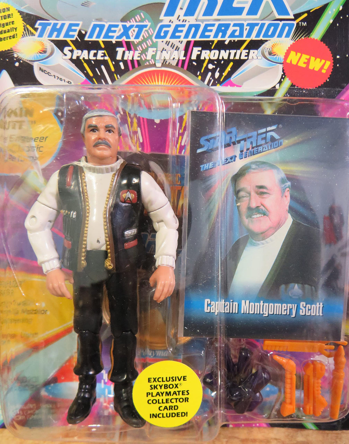 Captain Montgomery Scott Action Figure As Seen in the Star Trek: Next Gext Generation Episode "Relics"