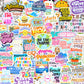 300PCS Affirmation Stickers, Holographic Motivational Sticker Pack, Positive Journal Encouraging Shiny Quotes for Kids, Teachers, Classroom