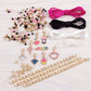 Make It Real - Juicy Couture Pink and Precious Bracelets - DIY Charm Bracelet Making Kit - Friendship Bracelet Kit with Charms, Beads & Cords - Arts