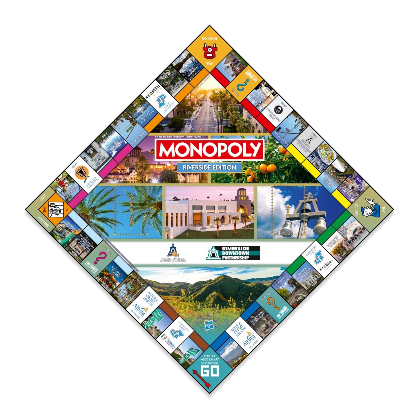 Monopoly Board Game Riverside CA Edition : 2-6 Players Family Board Games for Kids and Adults, Board Games for Kids 8 and up, for Kids and Adults
