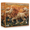Golden Lion (#1) - 1000 Piece Jigsaw Puzzle for Adults | Premium European Blue Board | Satin Low-Glare Finish | Ribbon Cut | Bonus Poster |