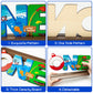 Haooryx Fishing One Table Wooden Centerpiece - One Year Old Baby Boys Birthday Party Letter Sign Table Decoration Summer Fishing Theme Party Supplies