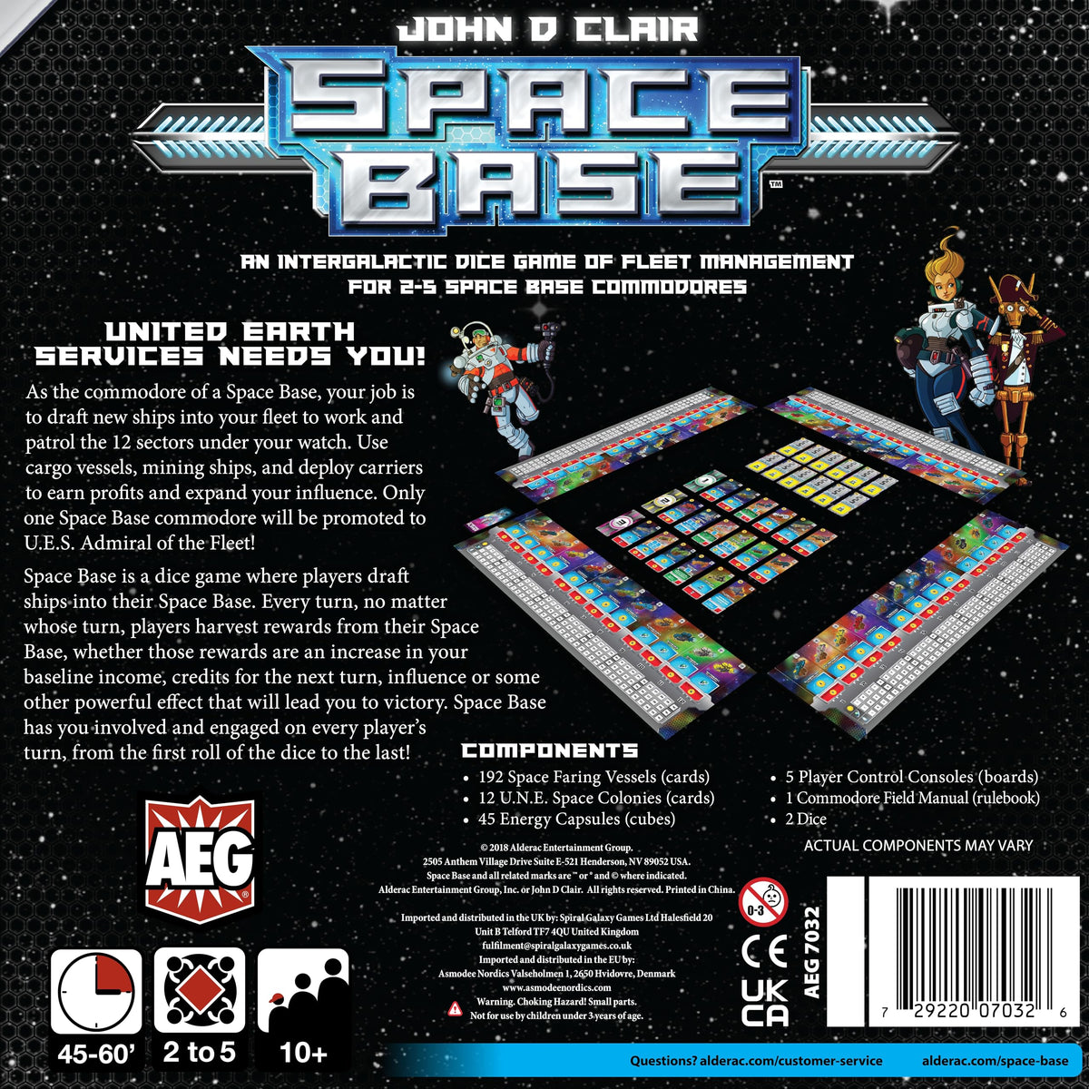 Space Base, Space Exploration Engine-Building Strategy Family Dice Game