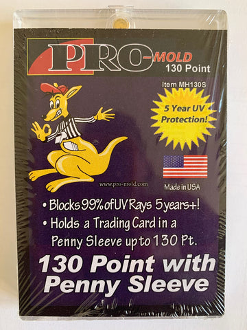 5-Count Pro-Mold 130pt. Magnetic One-Touch Card Holders Holds Sleeved Card MH130S