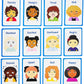 My Feelings and Emotions Girls 12 PECS Flashcards for Visual aid Special Ed, Speech Delay Non Verbal Children and Adults with Autism, Special Needs
