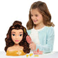 Disney Princess Belle Styling Head, Brown Hair, 10 Piece Pretend Play Set, Beauty and the Beast, Officially Licensed Kids Toys for Ages 3 Up by Just