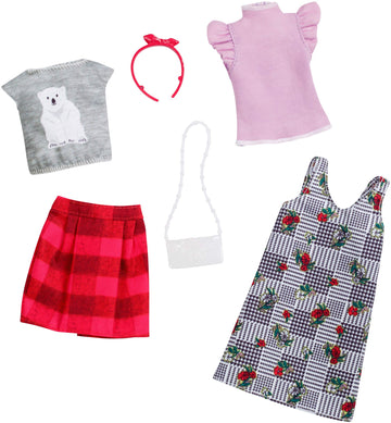 Barbie Fashion 2 Pack, Mix Checks & Nature