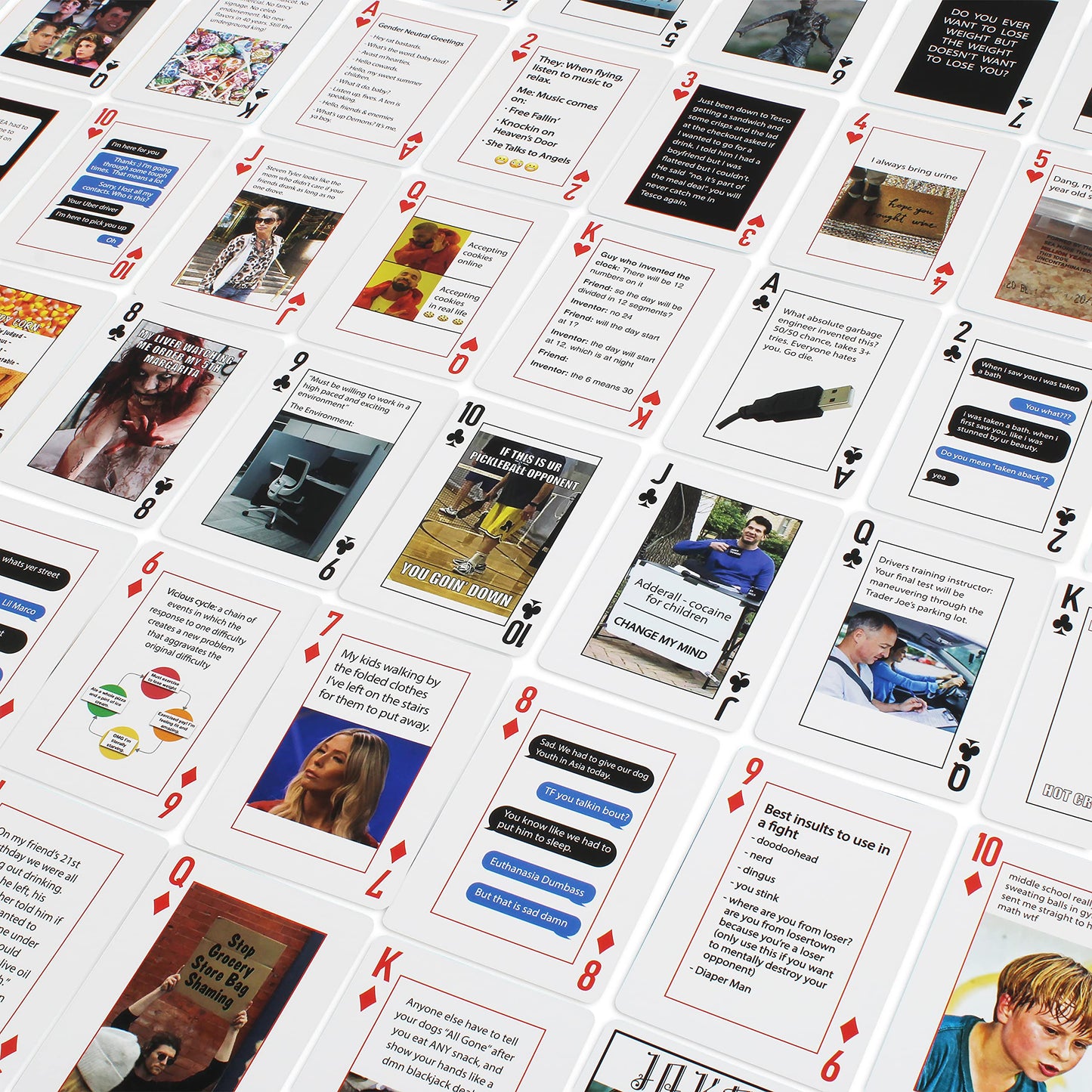 Meme Theme Playing Cards - 54 Uniquely Funny Cards, Clever and Fun Gift, Great for Parties & Game Nights. Perfect Holiday White Elephant Gift. Amazing