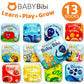 Baby Bath Books Mega Set (Pack of 13 Books) - Educational Waterproof Baby Bathtime Plastic Books for Bath Tub with Animals, Colors, Numbers and ABC