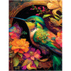 550 Piece Puzzle for Adults - Hard, Difficult, Challenging Jigsaw - RomantzArt Small and Mighty III - Whimsical Hummingbird - 24x18 Inches
