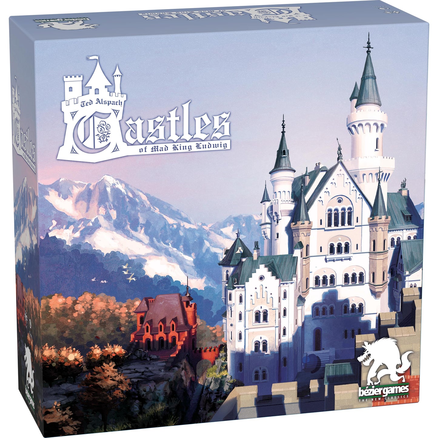 Bezier Games Castles of Mad King Ludwig 2nd Edition | Tile-Laying Castle Construction with Strategic Placement | Build Custom Royal Chambers | 1-4