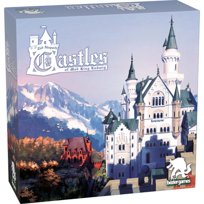 Bezier Games Castles of Mad King Ludwig 2nd Edition | Tile-Laying Castle Construction with Strategic Placement | Build Custom Royal Chambers | 1-4