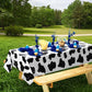 Bedwina Cow Print Tablecloth (Pack of 6) 54 X 72 Inch Tablecloths for Cow Themed Party Decorations, and Birthday Party Decorations, Picnic Table