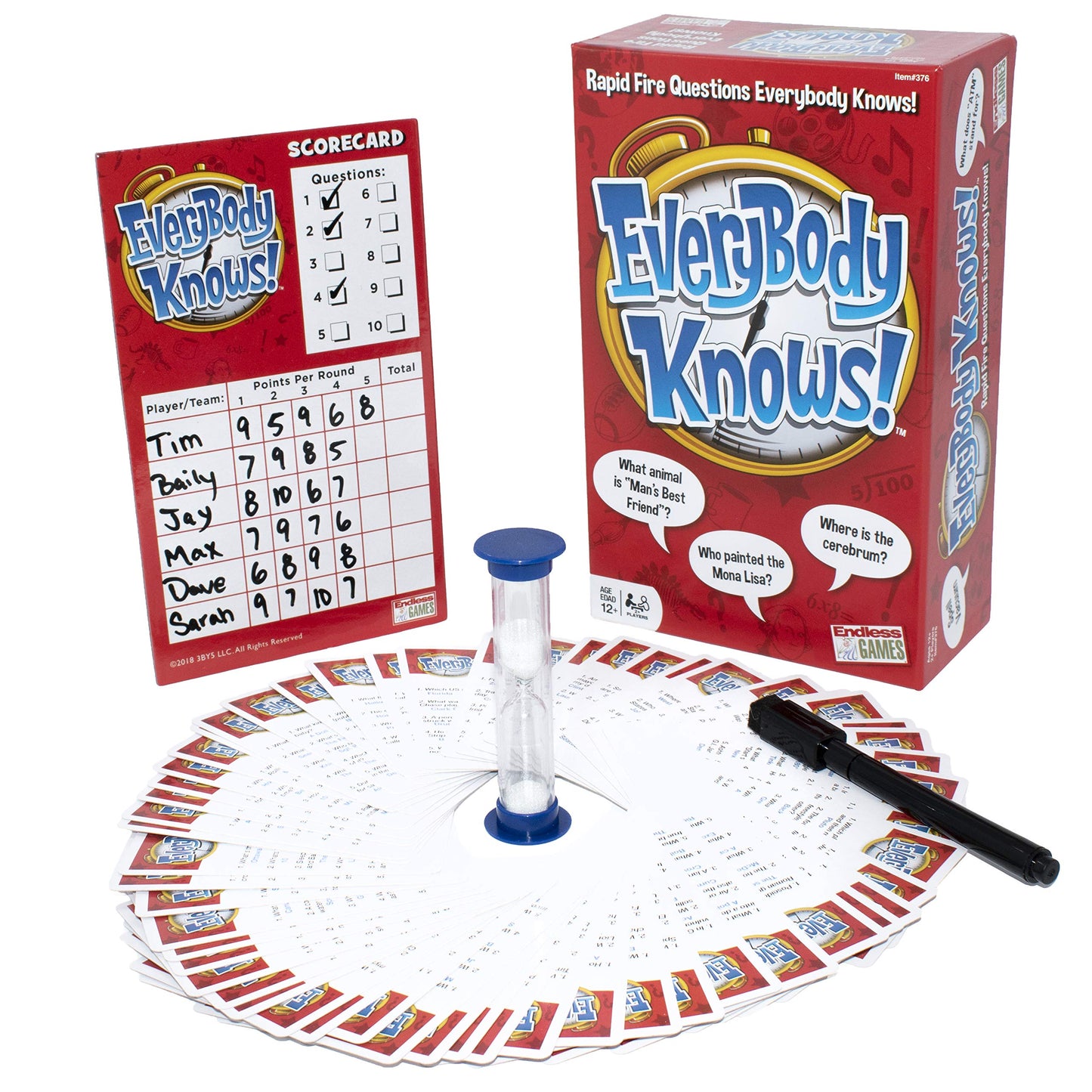 Endless Games Everybody Knows! - Trivia Card Game - 2018 Edition