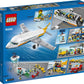 LEGO City Passenger Airplane 60262, with Radar Tower, Airport Truck with a Car Elevator, Red Convertible, 4 Passenger and 4 Airport Staff Minifigures,