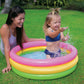 Intex: Inflatable Baby Pool - Sunset Glow - 34"x10", 3 Color Rings, Outdoor & Backyard, Water Splash Kiddie Pool, Soft & Durable, Toddlers-Kids Age 1+