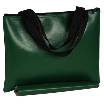 WE Games Green Leatherette Chess Bag - 12 in.