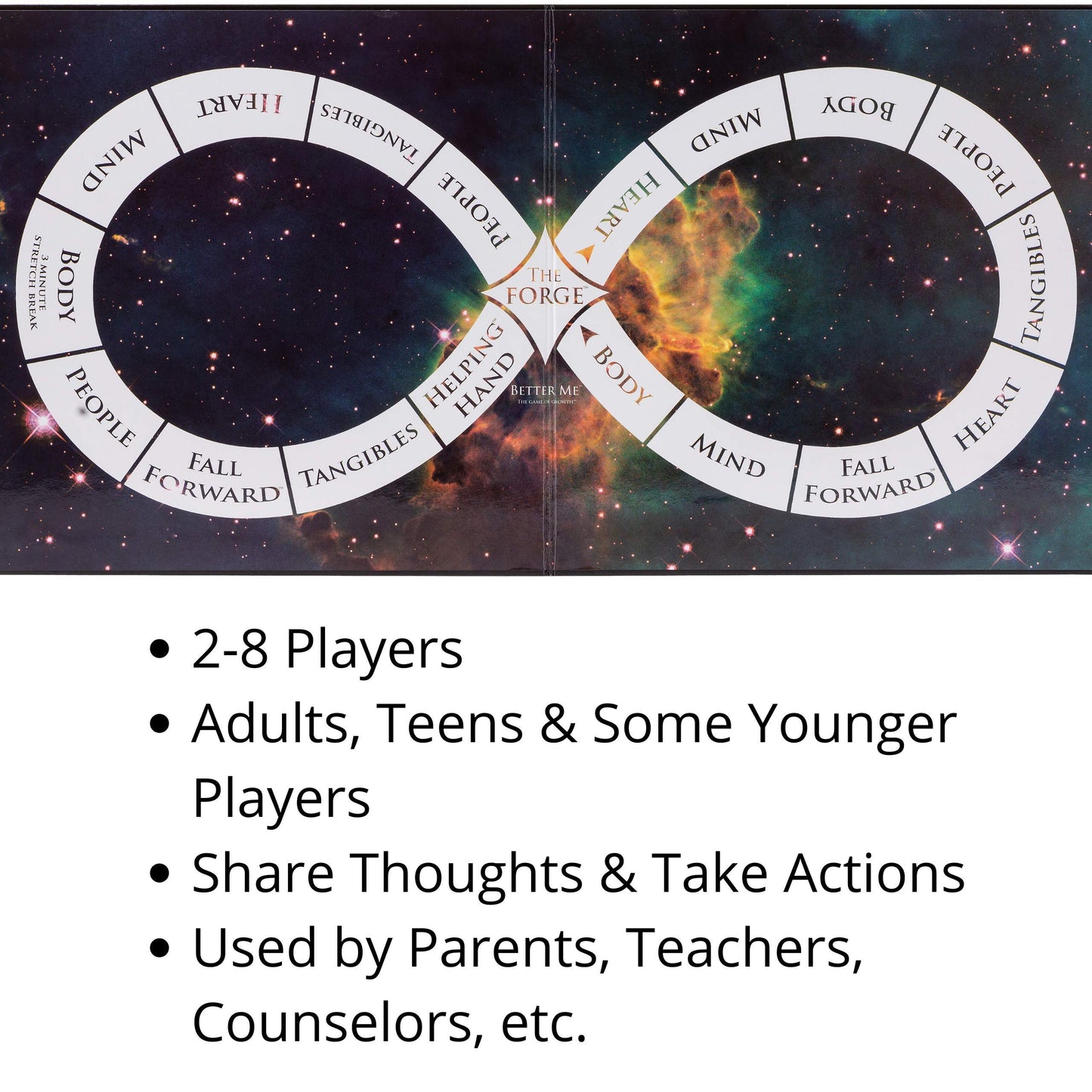 Better Me Self Improvement Game - Board Game for Couples, Friends or Family Games Night, Self Help Therapy Games, Recovery Counseling Games for Teens