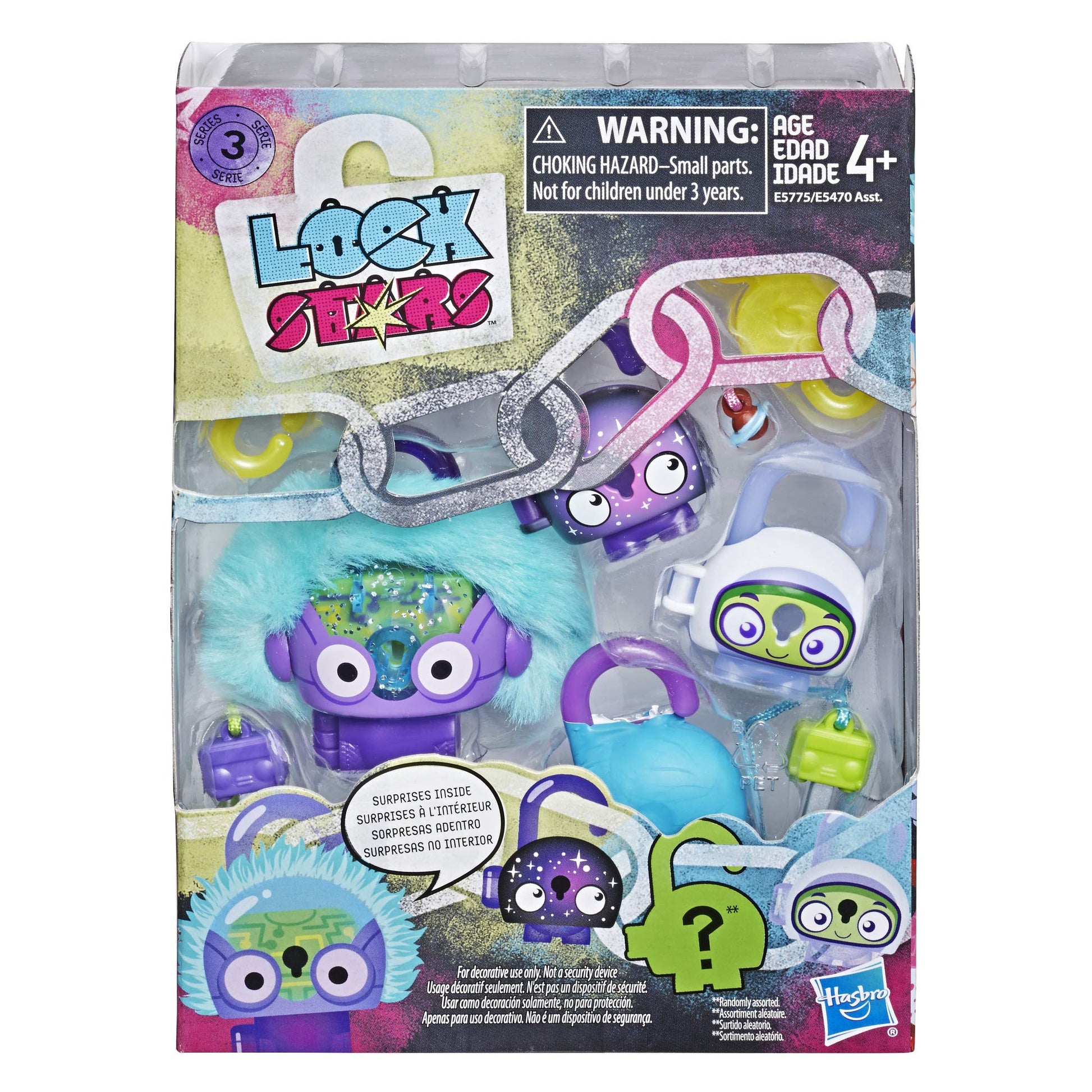 Hasbro Lock Stars Deluxe Lock Figure with Accessories, Space Rover, Series 3 (Product Combos May Vary.)