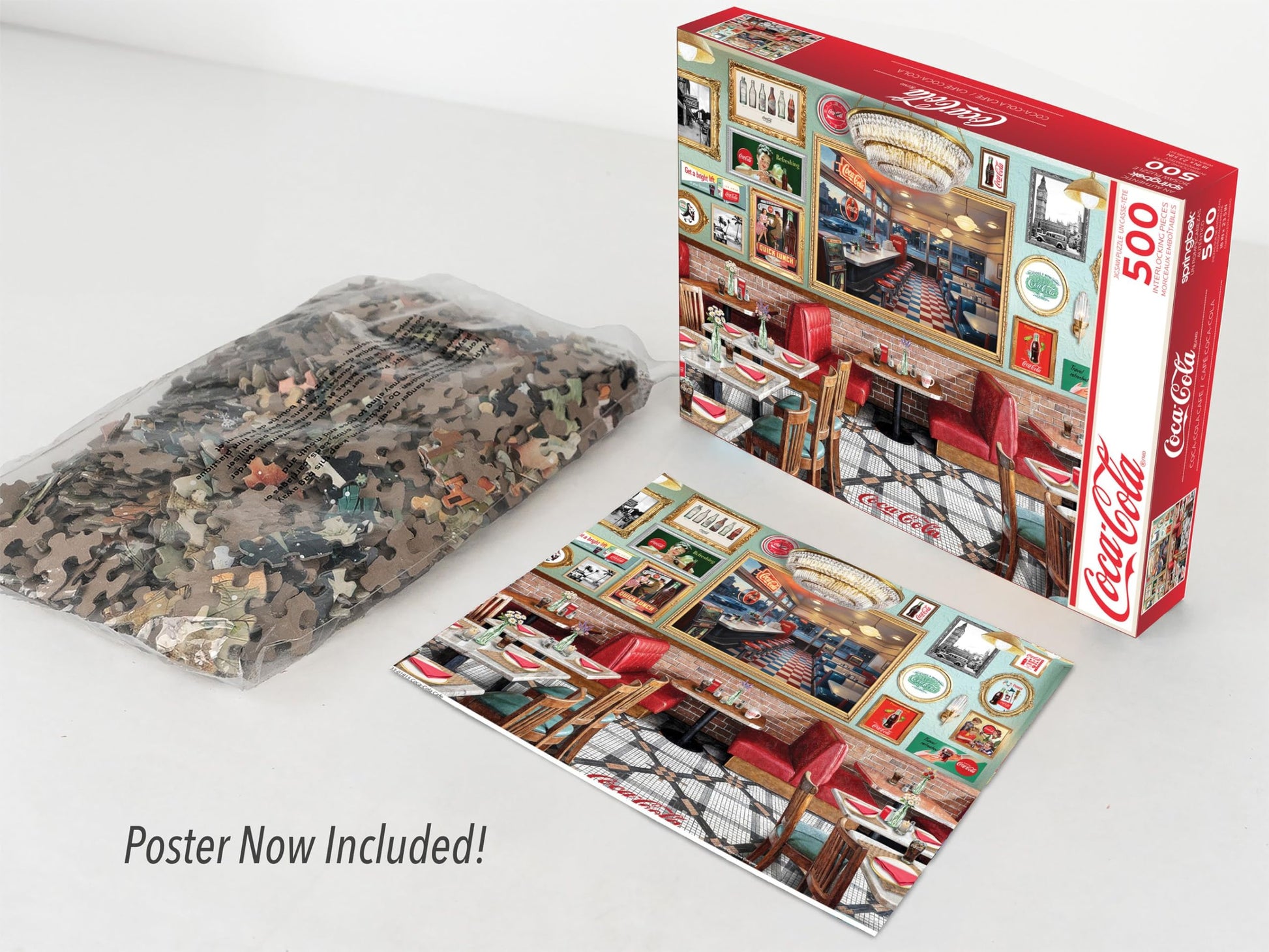 Springbok Coca-Cola Café 500 Piece Jigsaw Puzzle for Adults