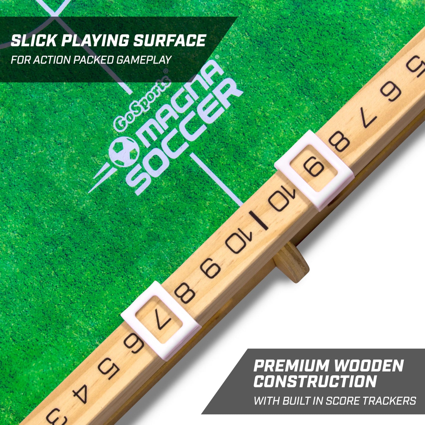 GoSports Magna Soccer Tabletop Board Game - Fast-Paced Magnet Game