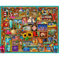 White Mountain 1000 Piece Jigsaw Puzzle Summer Collage, Beach Comber