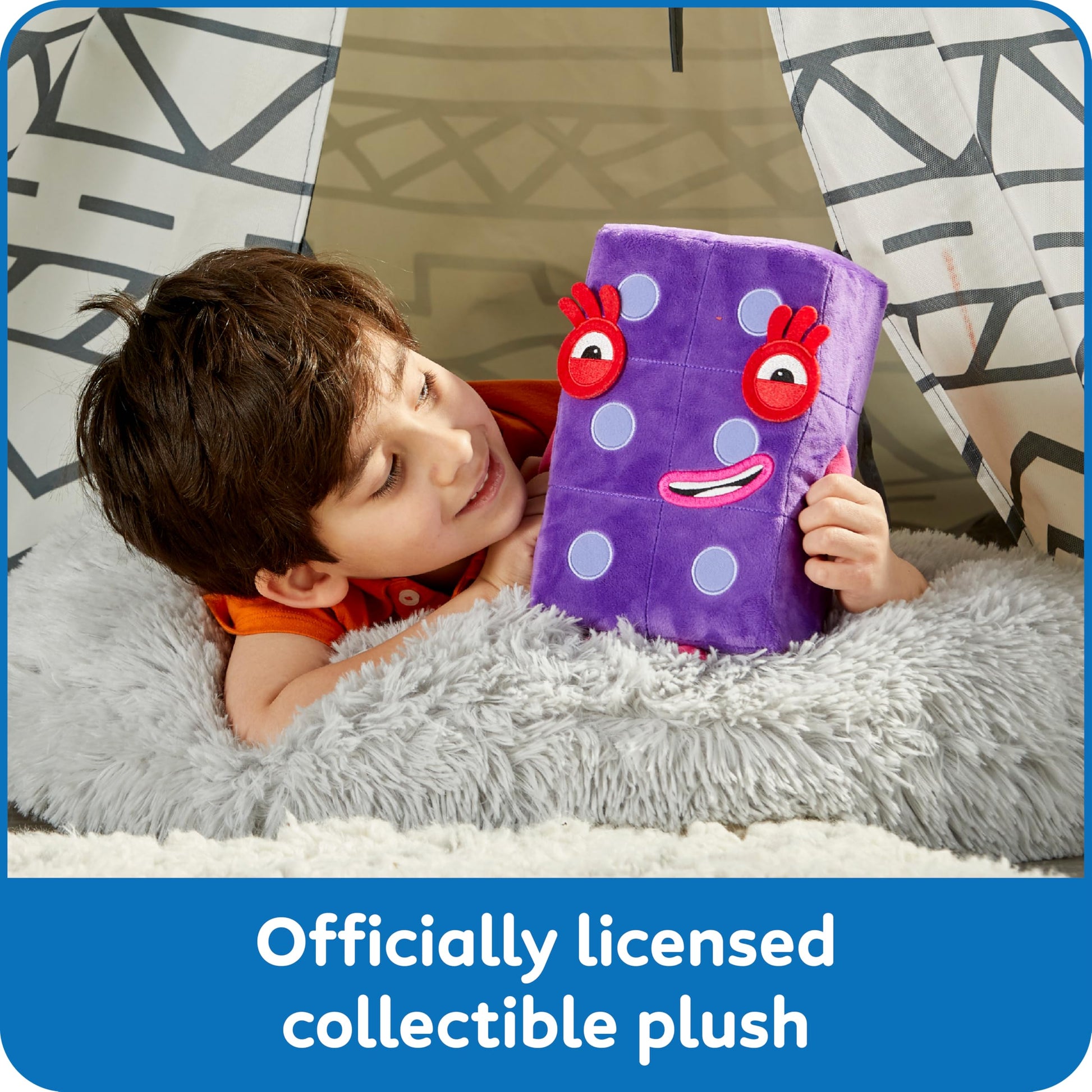 hand2mind Numberblock Six Playful Pal, Plush Figure Toys, Numbers for Toddlers, Cute Stuffies, Preschool Math Learning Toys, Stuffed Animal, Small