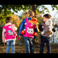HappyVk Doll Carrier for Kids Baby Doll Carrier with Adjustable Straps Front & Back Carry Pretend Play Toy for Girls Cat Theme