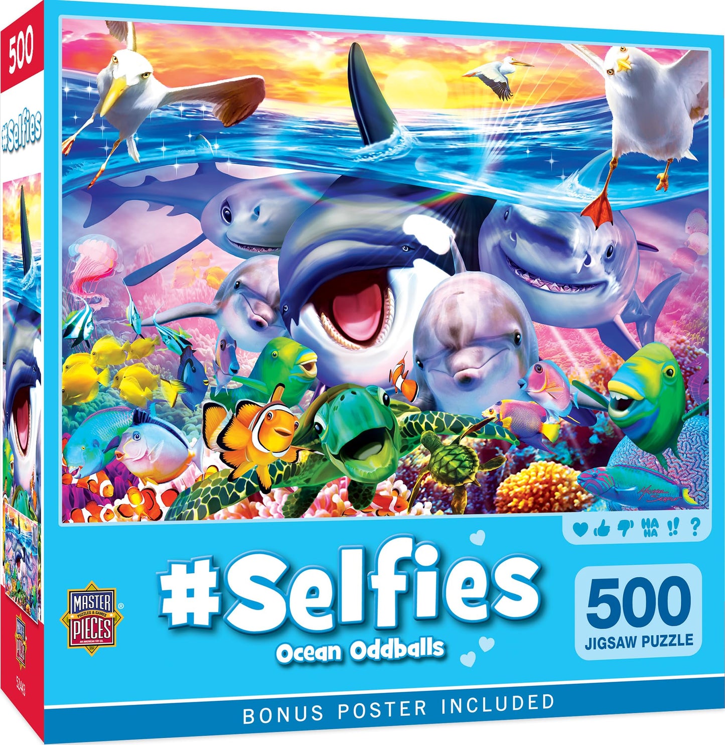 MasterPieces 500 Piece Jigsaw Puzzle for Adults, Family, Or Kids - Ocean Oddballs - 15"x21"