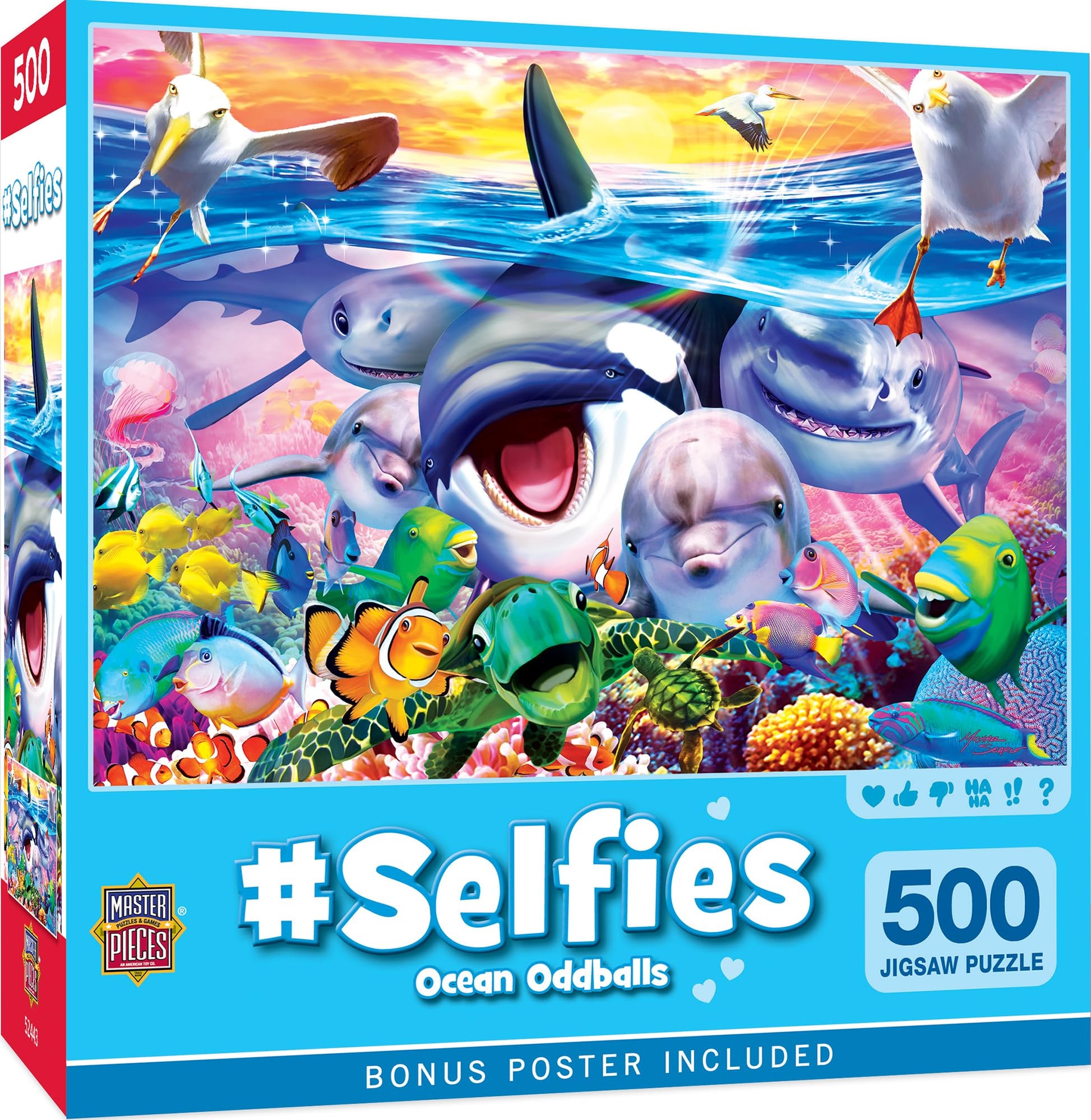 MasterPieces 500 Piece Jigsaw Puzzle for Adults, Family, Or Kids - Ocean Oddballs - 15"x21"