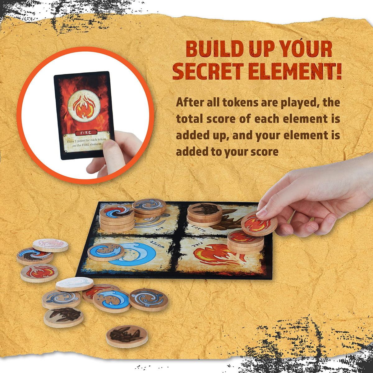 Master The Elements Novelty Board Game of Strategy and Chance