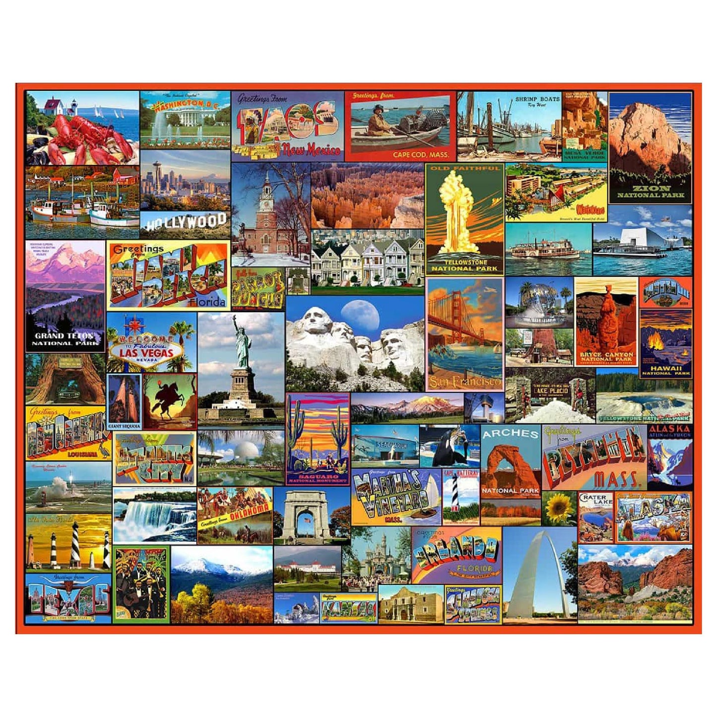 White Mountain 1000 Piece Jigsaw Puzzle, Best Places in America